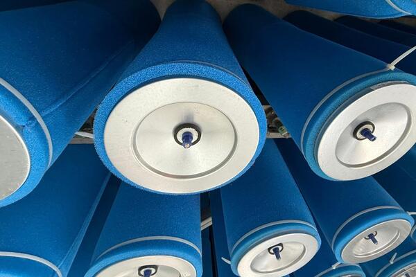 Filtro pulsante equipado con Poret® Wrap